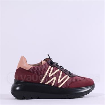 Wonders Ultrafly Bungee Wedge Trainer - Burgundy